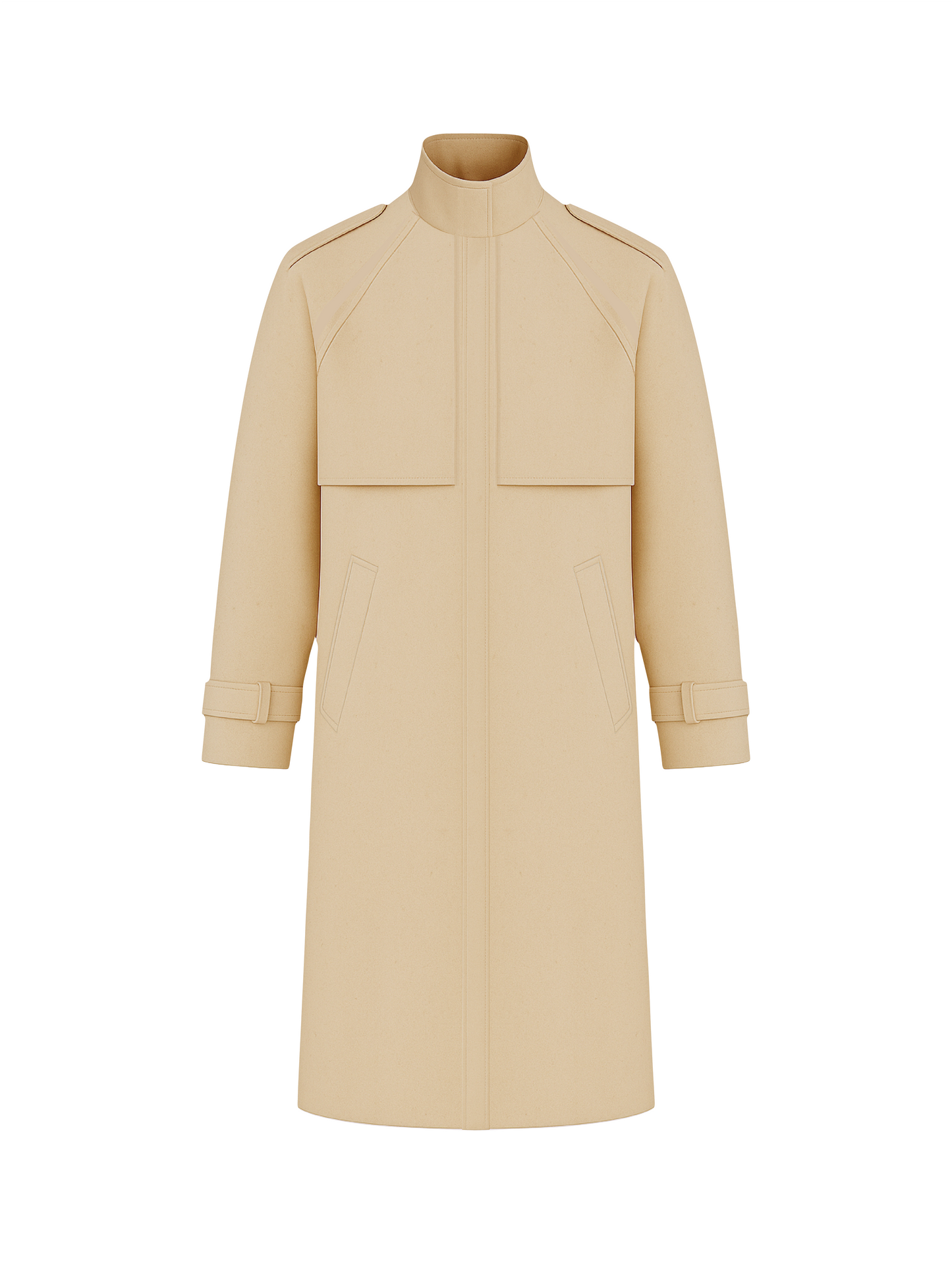 Trench-coat col haut
