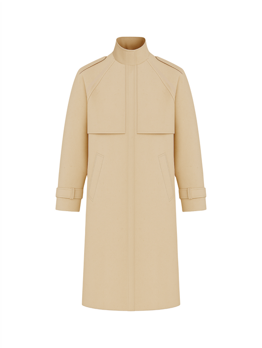 Trench-coat col haut