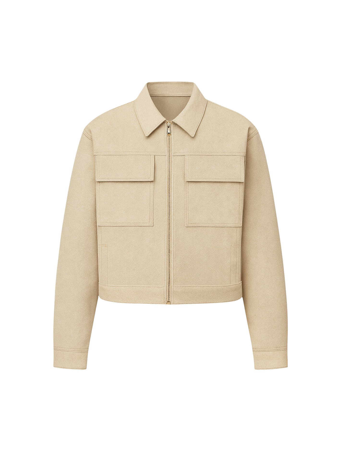 Veste droite à poches