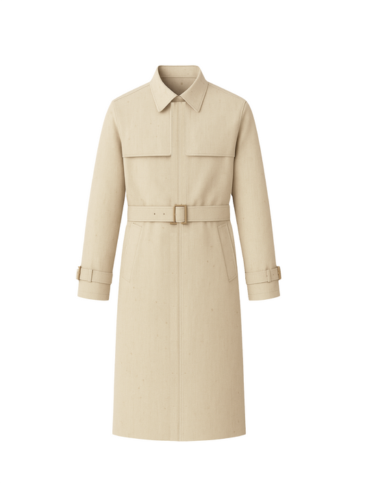Trench-coat coupe droite