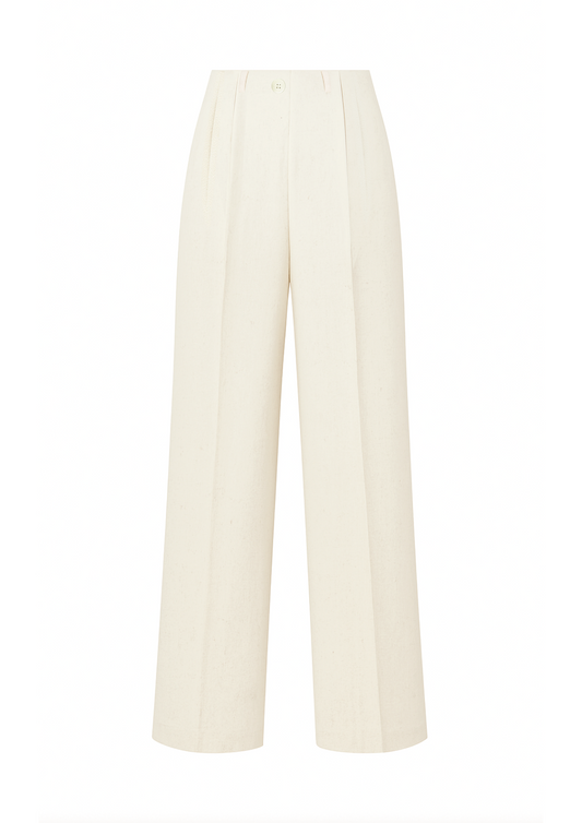 Pantalon costume coupe ample